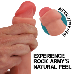 DILDO REALISTA FOX DUAL DENSITY | 19 CM - Image 2