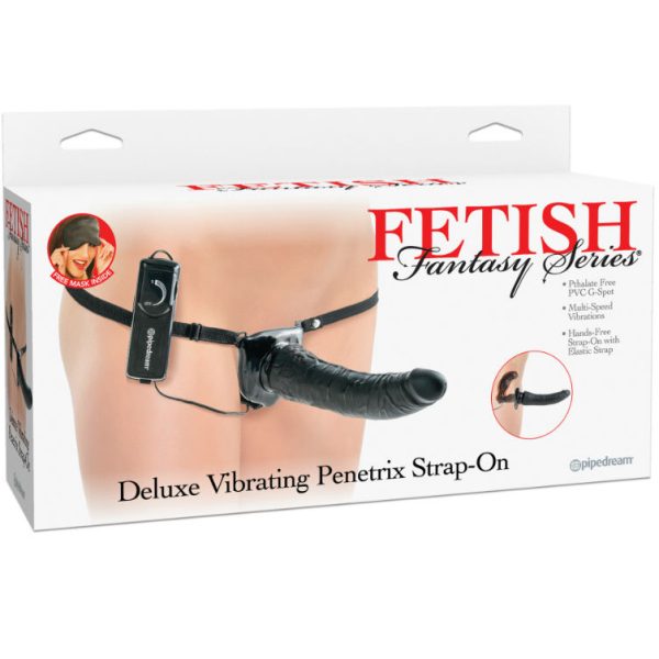 STRAP-ON COM DILDO VIBRATÓRIO PENETRIS