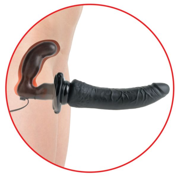 STRAP-ON COM DILDO VIBRATÓRIO PENETRIS