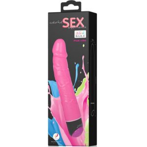 BAILE - COLORFUL SEX VIBRADOR REALÍSTICO ROSA 23 CM - Image 7