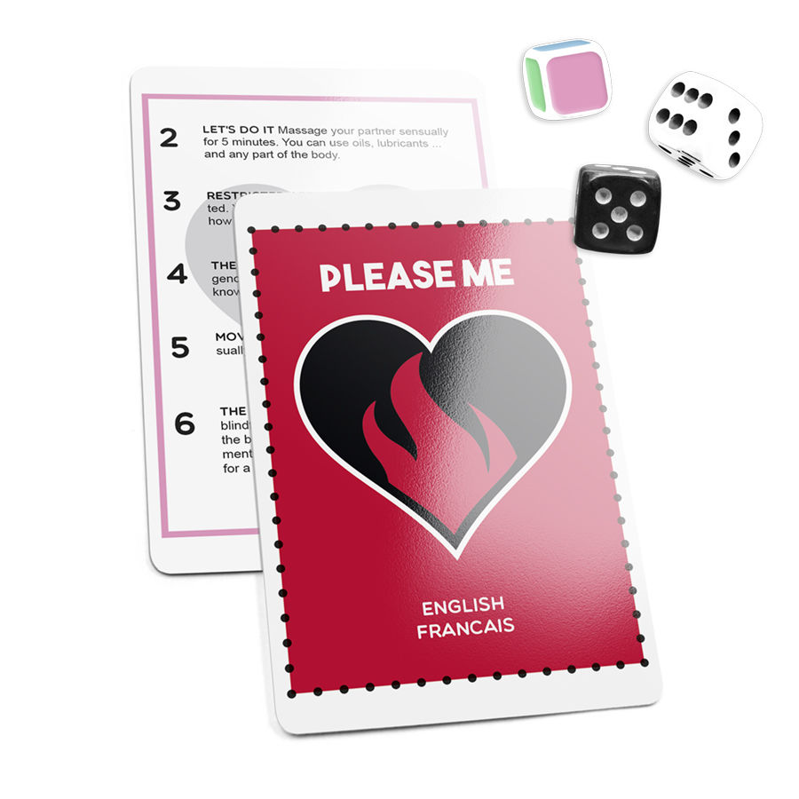 JOGO ERÓTICO PLEASE ME (CARTAS + 3 DADOS)