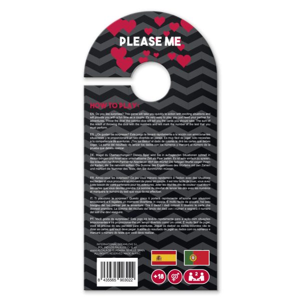 JOGO ERÓTICO PLEASE ME (CARTAS + 3 DADOS) | PT/ESP