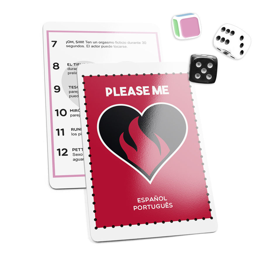 JOGO ERÓTICO PLEASE ME (CARTAS + 3 DADOS) | PT/ESP