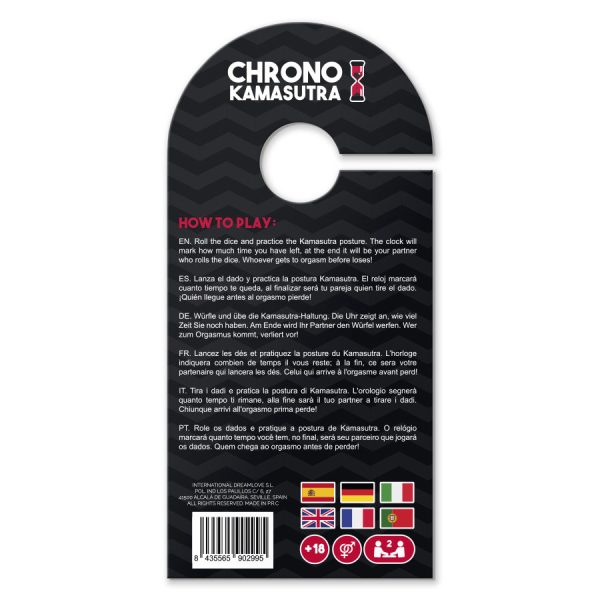 JOGO ERÓTICO CHRONO KAMASUTRA (AMPULHETA + DADO)