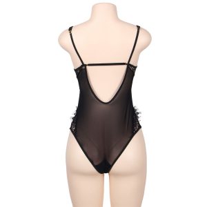 BODY DE RENDA FLORAL COM FRANJS | QUEEN SIZE - Image 3