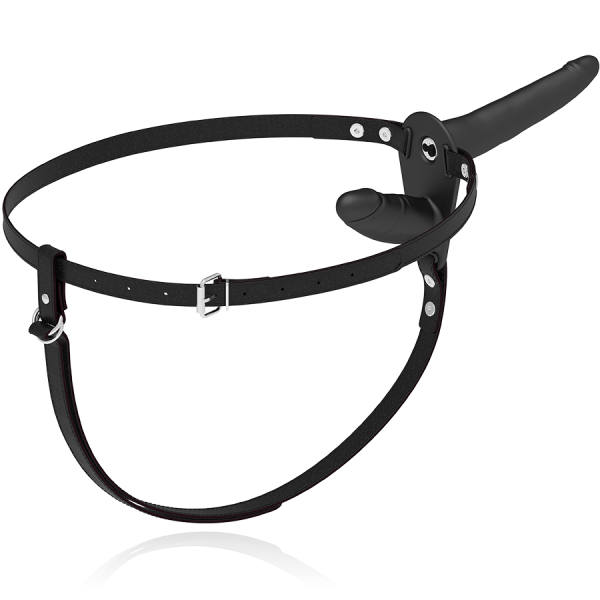 STRAP-ON VIBRATÓRIO DUPLA PENETRAÇÃO (PRETO) | 15 CM