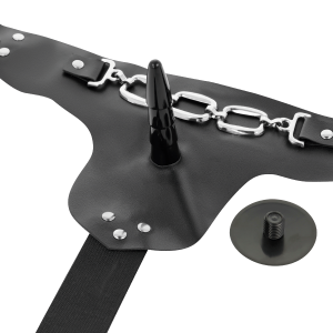 STRAP-ON COM DILDO VIBRATÓRIO GEORGE | 19 x 4 CM - Image 4