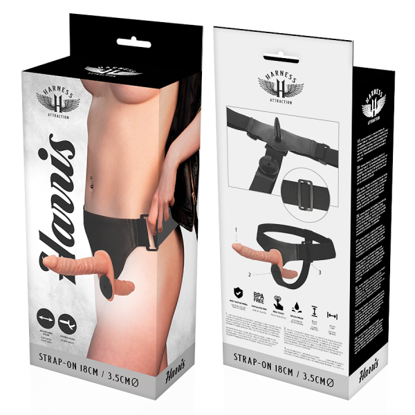 ARNÊS DE PENETRAÇÃO DUPLA HARRIS (COM VIBRAÇÃO) | 18 CM / 3.5 CM 5 ARNÊS DE PENETRAÇÃO DUPLA HARRIS (COM VIBRAÇÃO) | 18 CM / 3.5 CM
