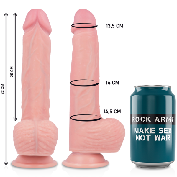 DILDO REALÍSTICO HAWK (COM ROTAÇÃO) | 22 CM