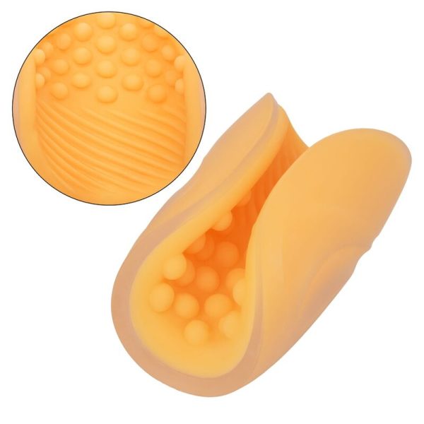MASTURBADOR MASCULINO BEADED GRIP (LARANJA)
