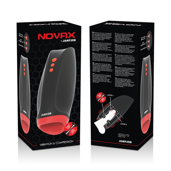 MASTURBADOR MASCULINO NOVAX (COM COMPRESSÃO)