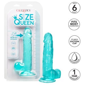 DILDO CALEXOTICS QUEEN (AZUL) | 15.3 CM - Image 3