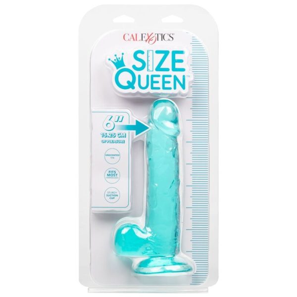 DILDO CALEXOTICS QUEEN (AZUL) | 15.3 CM