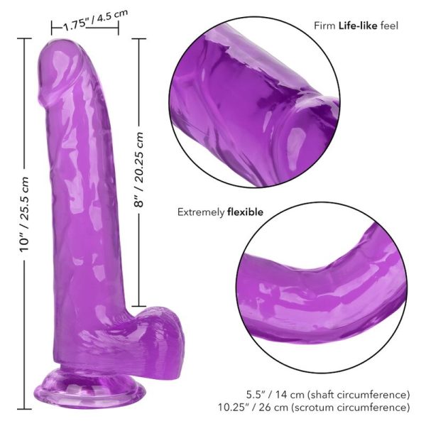 DILDO CALEXOTICS QUEEN (LILÁS) | 20.3 CM