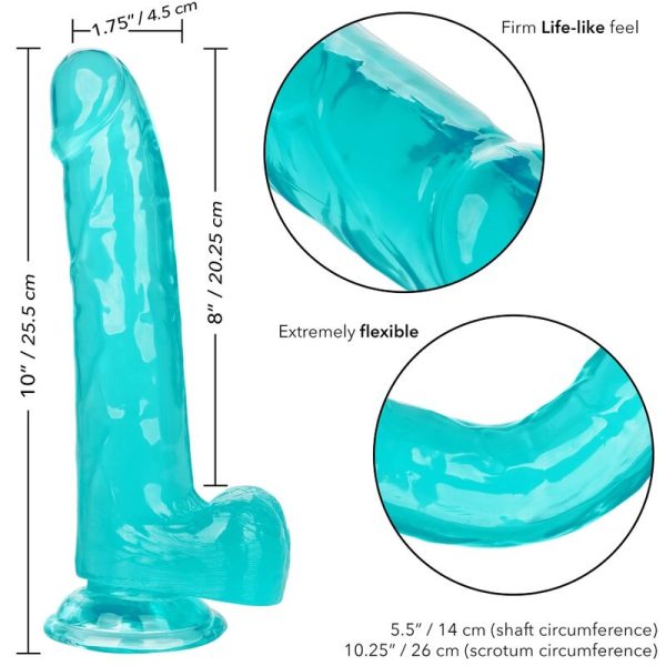DILDO CALEXOTICS QUEEN (AZUL) | 20.3 CM