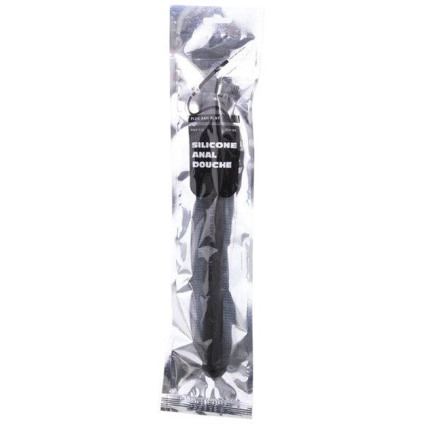 DUCHE ANAL ALL BLACK SISTEMA STOPPER | 27 CM
