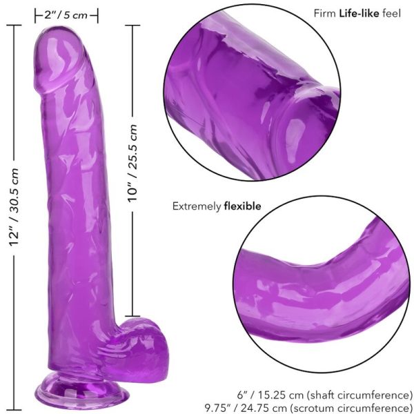 DILDO CALEXOTICS QUEEN (LILÁS) | 25.5 CM