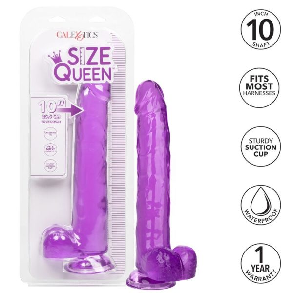 DILDO CALEXOTICS QUEEN (LILÁS) | 25.5 CM