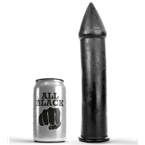 DILDO PONTUDO ALL BLACK | 24 CM 3 DILDO PONTUDO