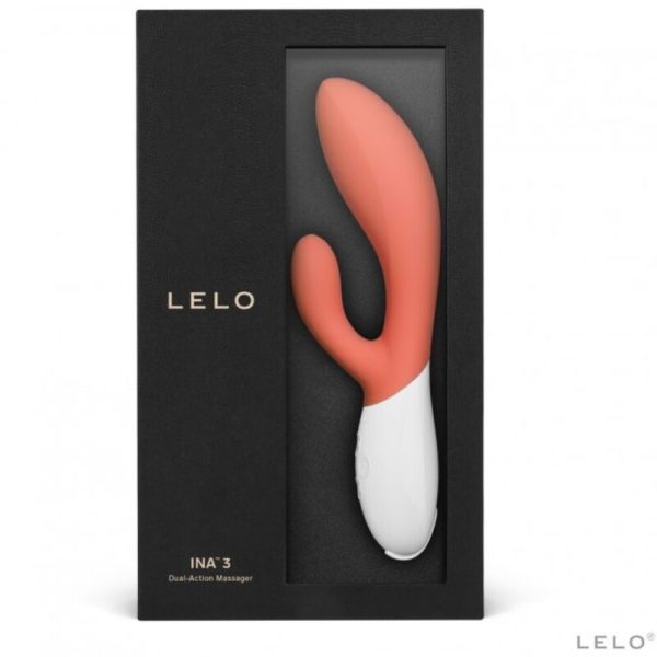 VIBRADOR RABBIT INA 3 (CORAL)