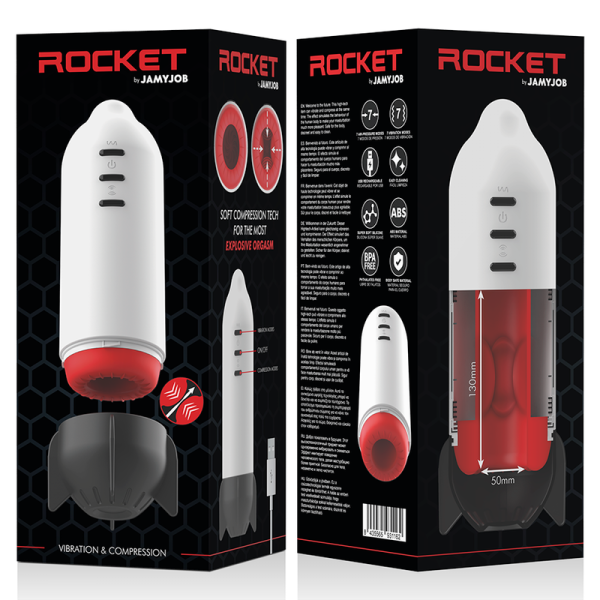 MASTURBADOR MASCULINO ROCKET (COM COMPRESSÃO)