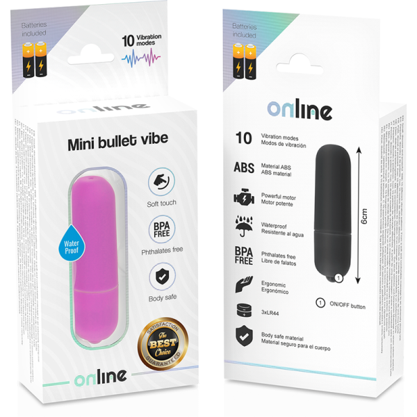 MINI BALA VIBRATÓRIA ONLINE (LILÁS)