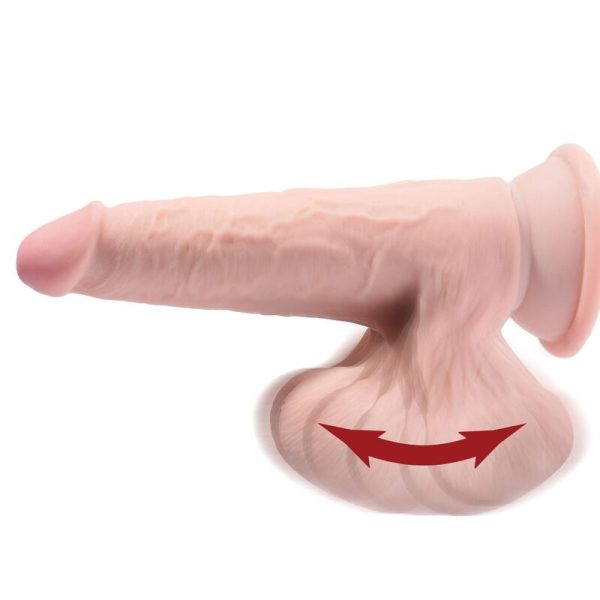 DILDO REALÍSTICO 3D SWINGING BALLS | 24.5 CM