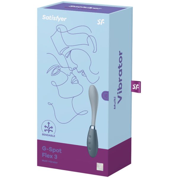 VIBRADOR FLEXÍVEL SATISFYER G-SPOT FLEX 3 (CINZENTO)