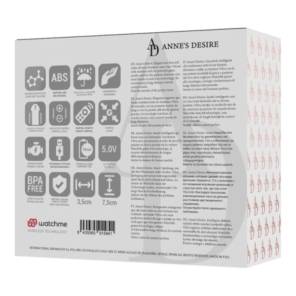 OVO VIBRATÓRIO ANNE'S DESIRE (COM CONTROLO REMOTO)