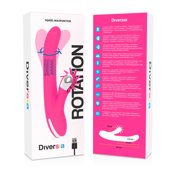 VIBRADOR BUNNY (ROTAÇÃO) | 24 CM