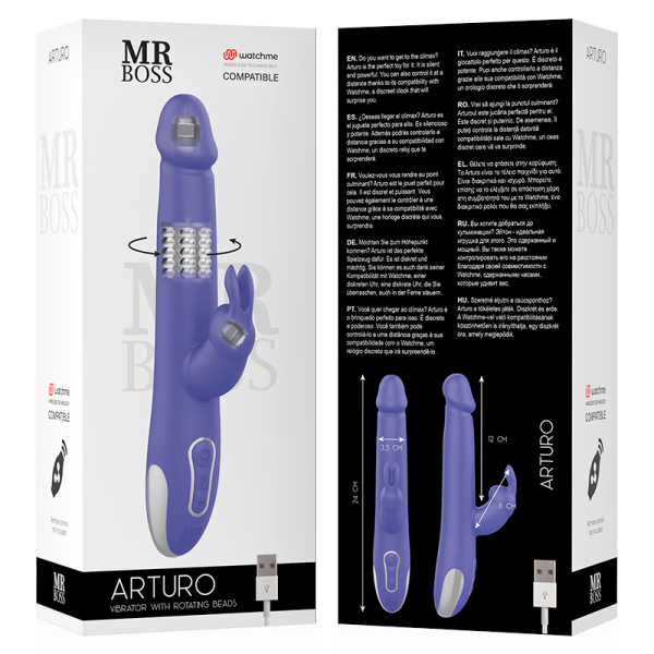 VIBRADOR ARTURO (COM ROTAÇÃO)