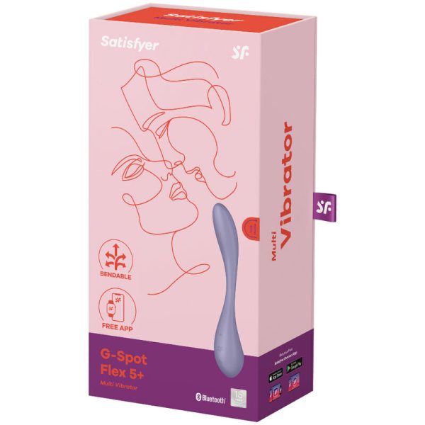 VIBRADOR FLEXÍVEL SATISFYER G-SPOT FLEX 5 COM APP (LILÁS)