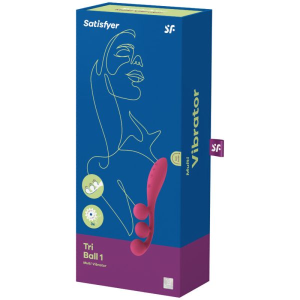 MULTI VIBRADOR SATISFYER TRI BALL 1 (VERMELHO)
