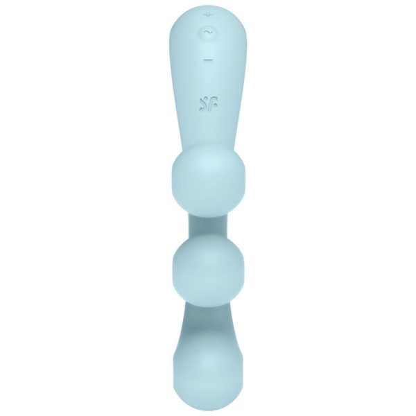 MULTI VIBRADOR SATISFYER TRI BALL 2 (AZUL)