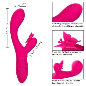 VIBRADOR RABBIT BUTTERFLY KISS (ROSA) - Image 3