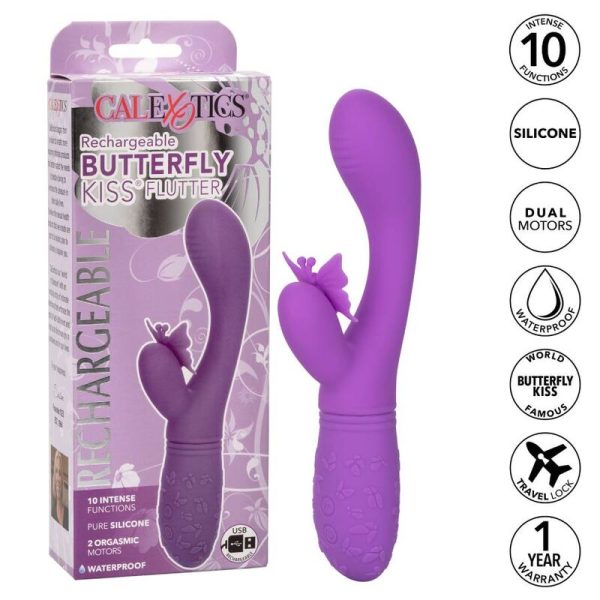 VIBRADOR RABBIT BUTTERFLY KISS (LILÁS)