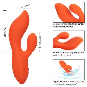 VIBRADOR RABBIT STELLA DUAL TEASER (LARANJA) - Image 3