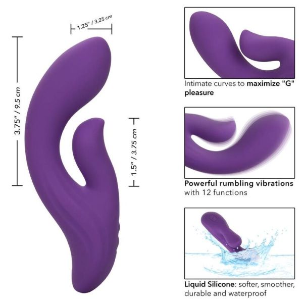 VIBRADOR RABBIT STELLA DUAL TEASER (ROXO)