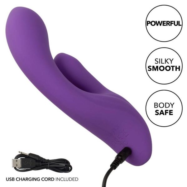VIBRADOR RABBIT STELLA DUAL TEASER (ROXO)