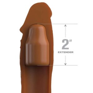 MANGA EXTENSORA PARA O PÉNIS ELITE (PELE ESCURA 1) | 20.32 CM - Image 2
