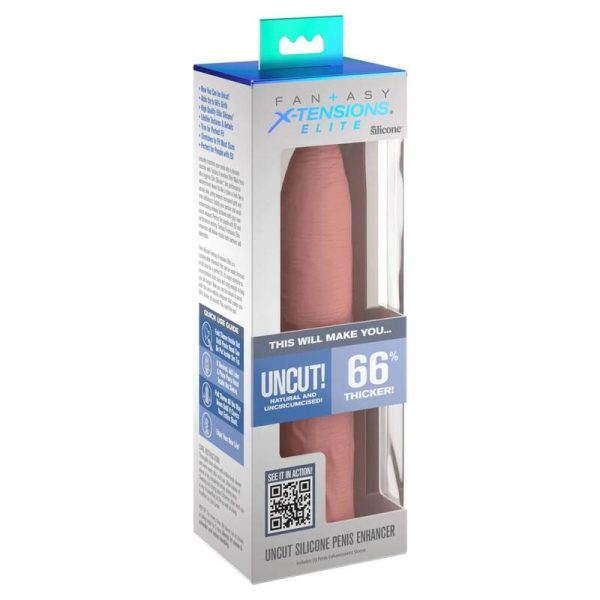 MANGA EXTENSORA PARA O PÉNIS UNCUT (PELE CLARA) | 17.78 CM
