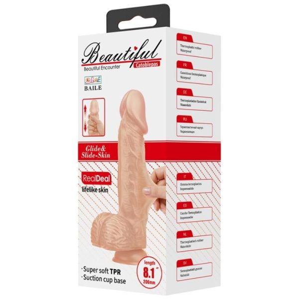 DILDO REALÍSTICO CATOBLEPAS (FLEXÍVEL) | 20.6 CM
