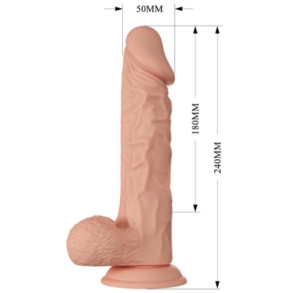 DILDO REALÍSTICO BURAQ (FLEXÍVEL) | 24 CM