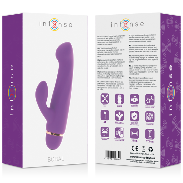 VIBRADOR RABBIT BORAL COM 20 VELOCIDADES (LILÁS)