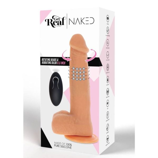 DILDO VIBRATÓRIO COM CONTAS GIRATÓRIAS 5 DILDO VIBRATÓRIO COM CONTAS GIRATÓRIAS
