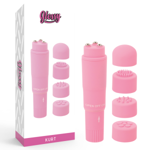 GLOSSY - POCKET KURT MASAJEADOR ROSA 4 GLOSSY - POCKET KURT MASAJEADOR ROSA - Image 1
