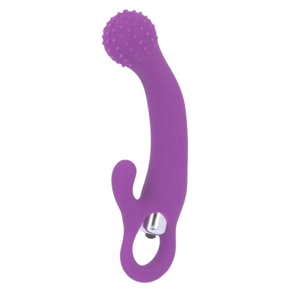 VIBRADOR NAILA COM ESTIMULADOR DE CLÍTORIS (LILÁS)