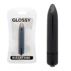 GLOSSY - THIN VIBRADOR NEGRO - Image 1