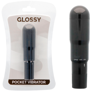GLOSSY - POCKET VIBRADOR NEGRO - Image 1