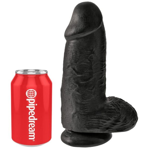 DILDO REALÍSTICO CHUBBY (PRETO) | 23 CM